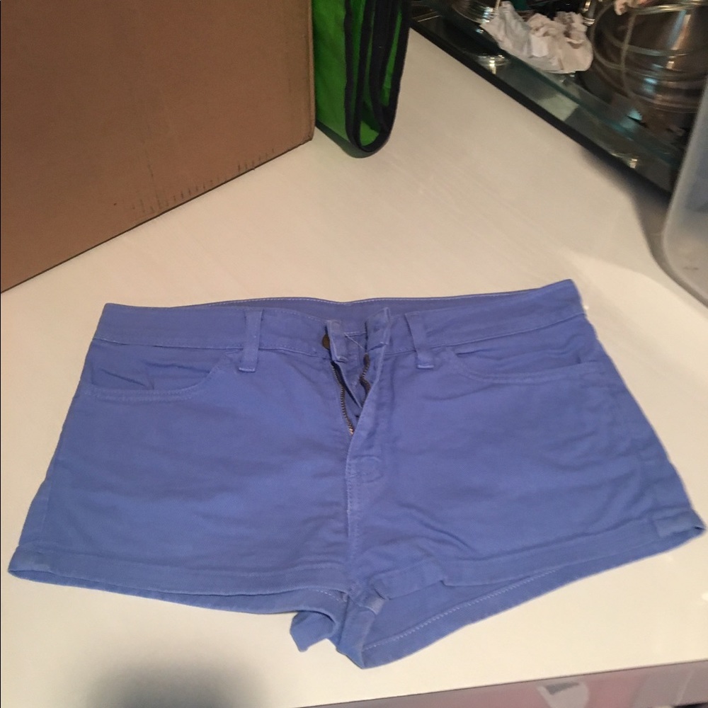 American Apparel Blue Denim Shorts